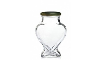 Pot en verre en forme de coeur (380ml)