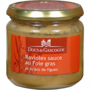 Ravioles sauce Foie gras et éclats de Figues (300g)