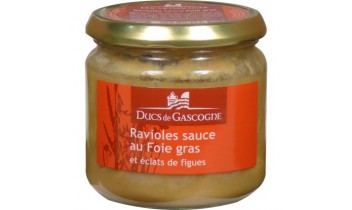 Ravioles sauce Foie gras et éclats de Figues (300g)